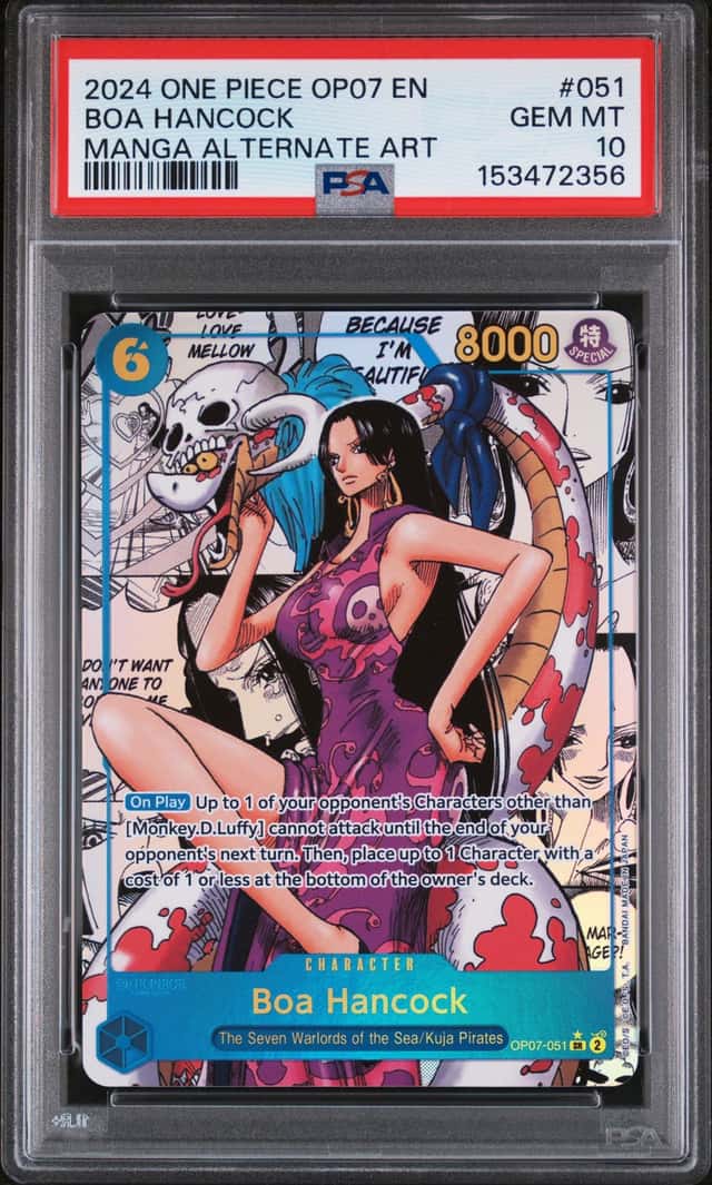 2024 One Piece 500 Years In the Future Manga Alternate Art Boa Hancock #OP07-051