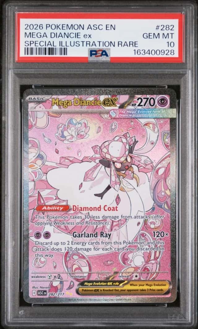 2026 POKEMON ASCENDED HEROES SPECIAL ILLUSTRATION RARE MEGA DIANCIE EX PSA 10