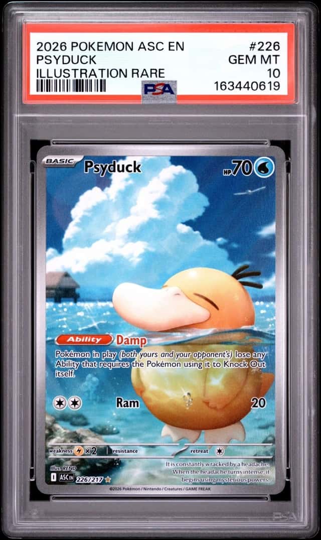 2026 POKEMON ASC EN-ASCENDED HEROES #226 PSYDUCK ILLUSTRATION RARE PSA 10