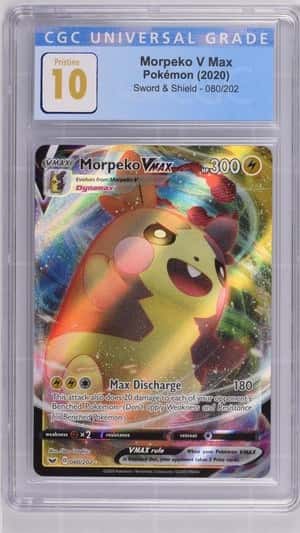 Pokémon TCG Sword & Shield Morpeko V Max 080/202 CGC 10 Pristine PSA 10