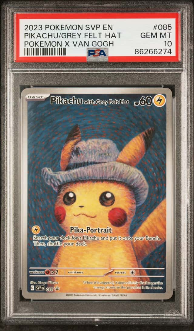 Pikachu/Grey Felt Hat