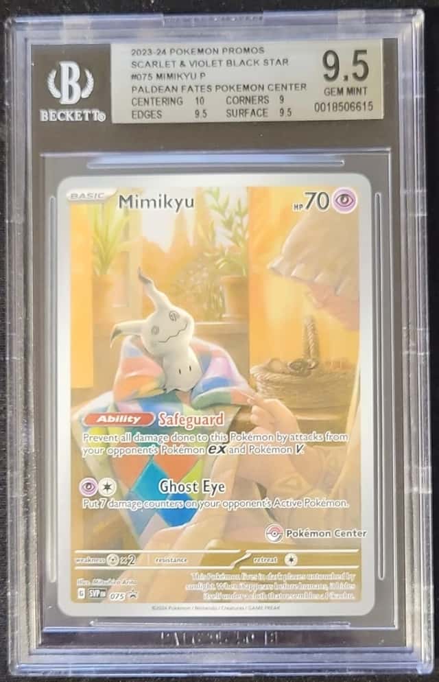 Mimikyu 075 SV Scarlet & Violet Promo Holo English BGS 9.5 Pokemon Center