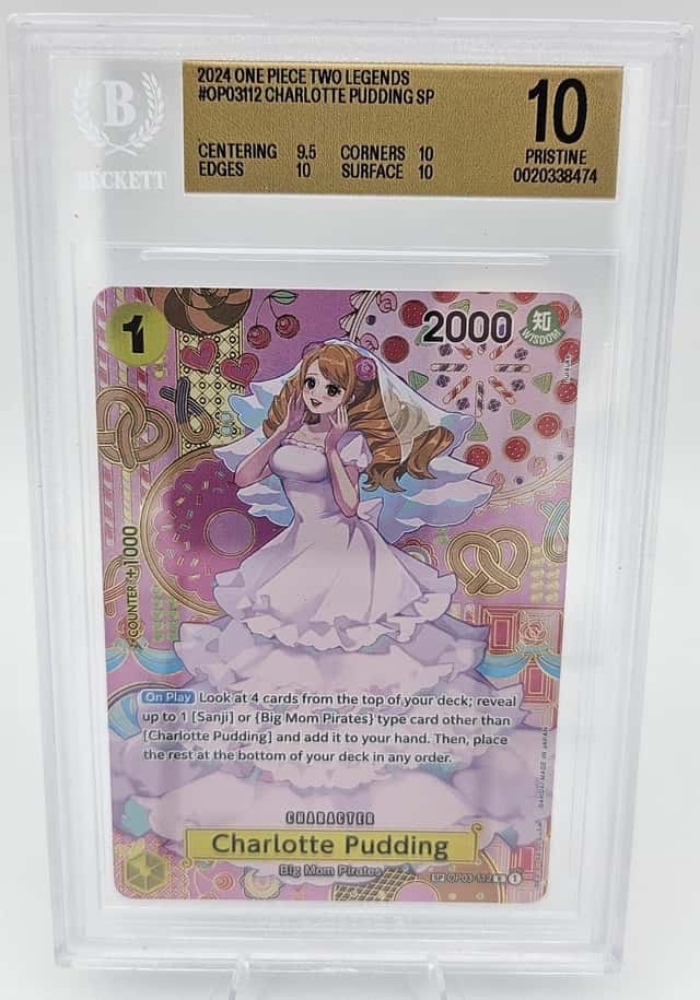 2024 ONE PIECE TWO LEGENDS SP #OP03-112 CHARLOTTE PUDDING BGS 10 PRISTINE