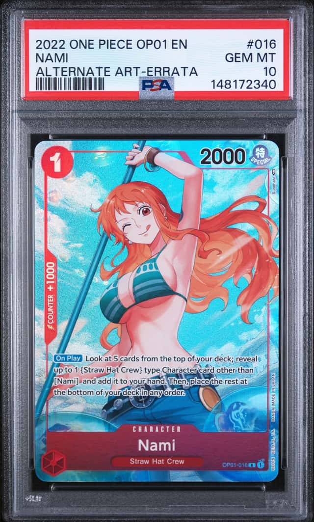 2022 One Piece Romance Dawn Alternate Art Errata Nami #OP01-016