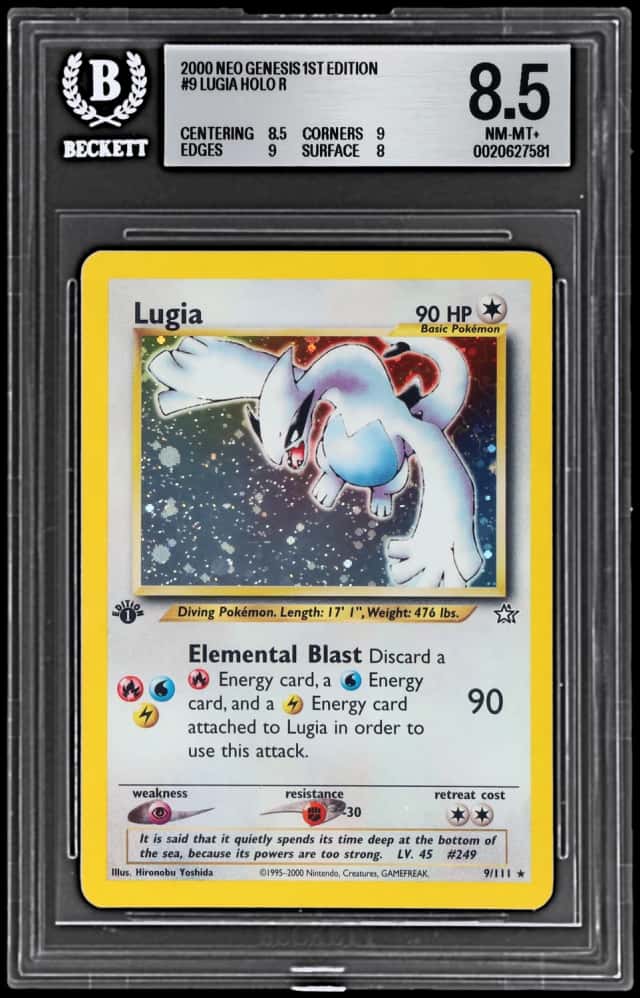 2000 Pokemon Neo Genesis 1st Edition Holo Lugia #9