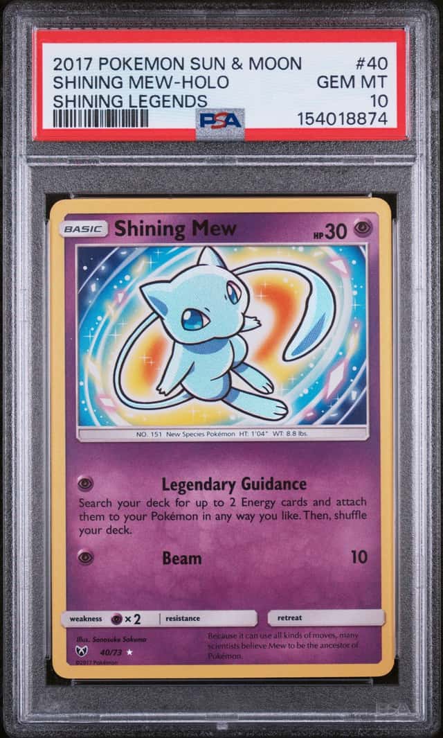 Pokemon 2017 Shining Mew 40/73 Holo Shining Legends GEM MINT PSA 10