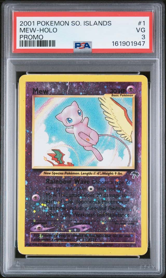 Pokémon TCG Mew Southern Islands 1 Reverse Holo PSA 3
