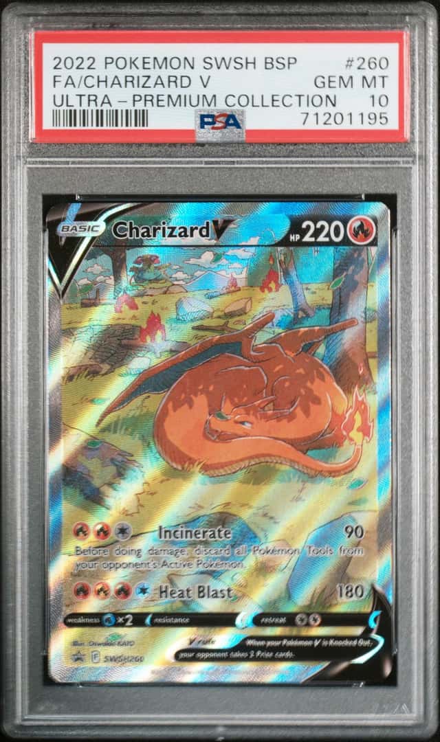 Pokemon Charizard V SWSH260 Full Art Holo Promo UPC PSA 10 English 2022