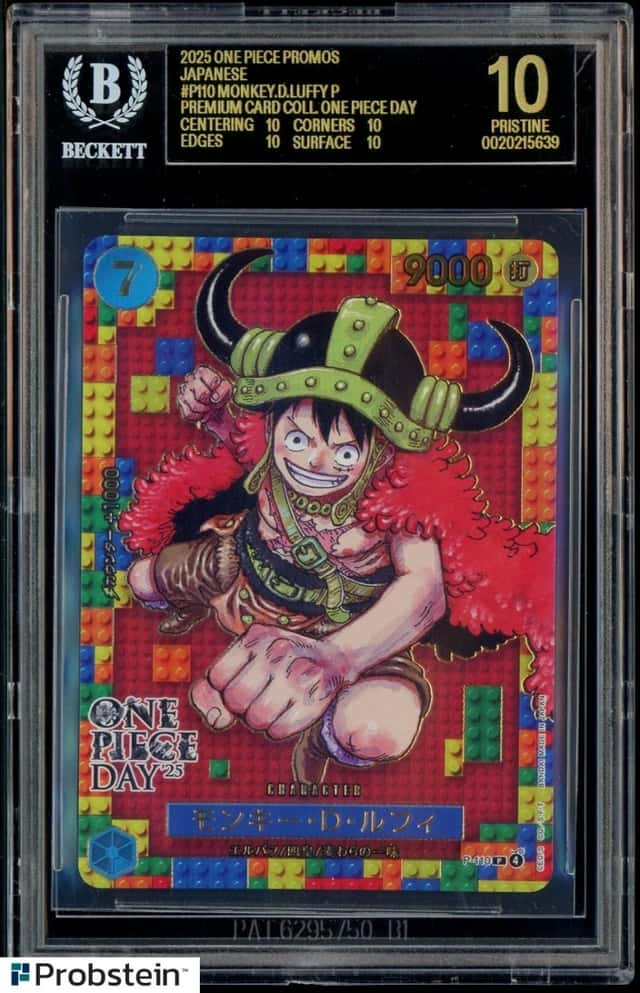 2025 One Piece Promos JPN P110 Monkey D. Luffy Premium Card BGS 10 BLACK LABEL