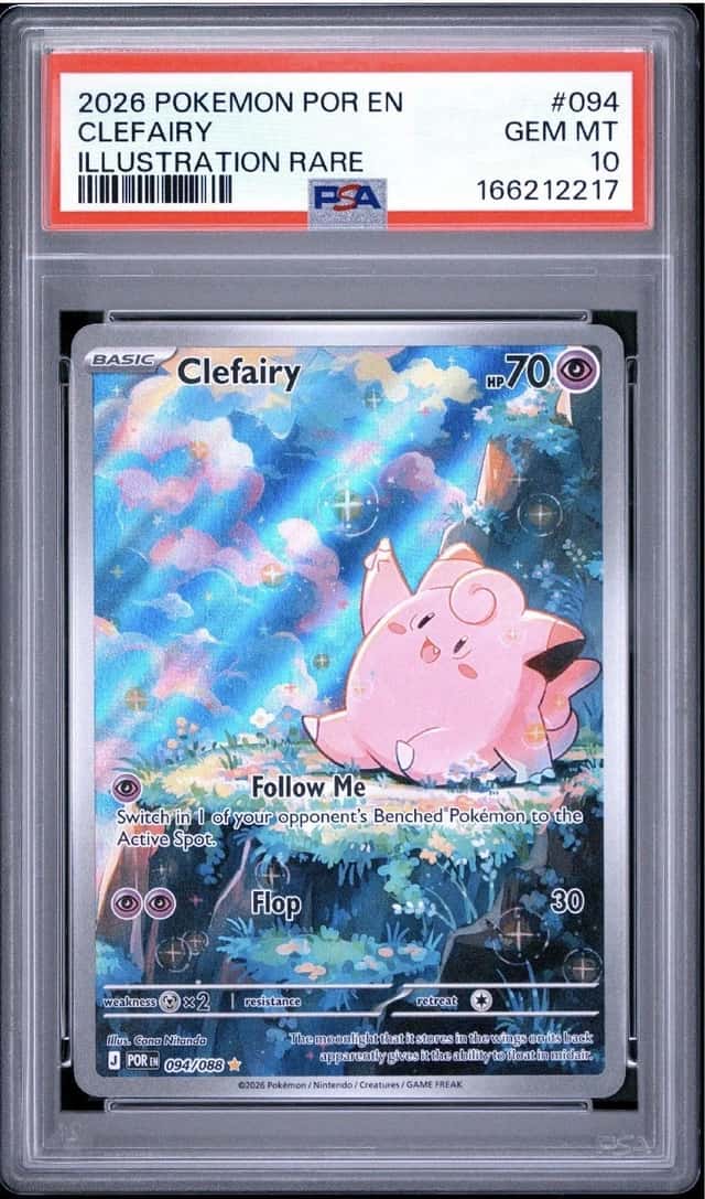 2026 POKEMON POR EN-PERFECT ORDER ILLUSTRATION RARE #094 CLEFAIRY PSA 10