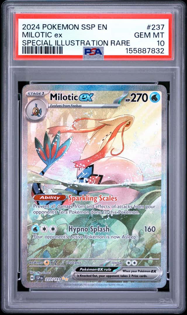 2024 Pokemon Surging Sparks Milotic Ex #237/191 PSA 10 GEM MINT