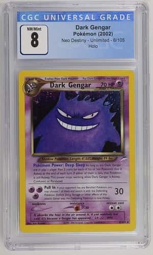 2002 Pokemon Neo Destiny Dark Gengar Holo #6/105 CGC 8