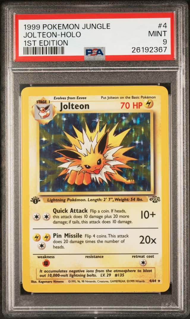 1999 Pokemon Jungle 1st Edition Holo Jolteon #4