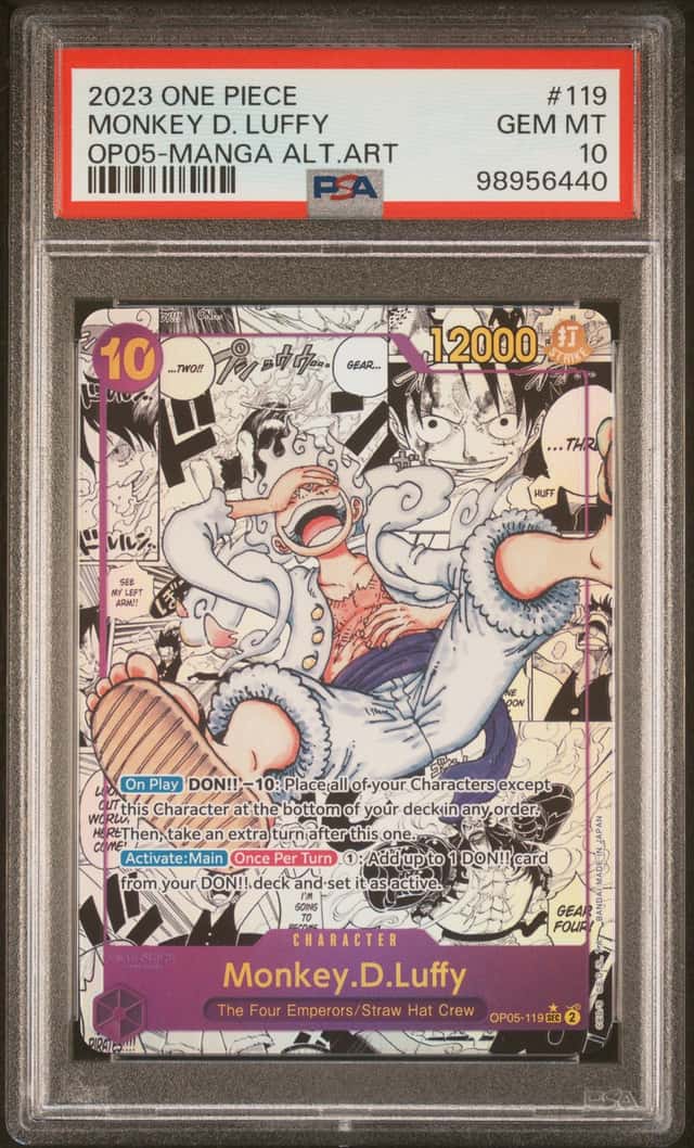 2023 One Piece Awakening of the New Era Manga Alternate Art Monkey D. Luffy #OP05-119