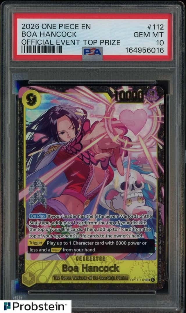2026 One Piece EN Official Event Top 64 Prize #112 Boa Hancock PSA 10 GEM MINT