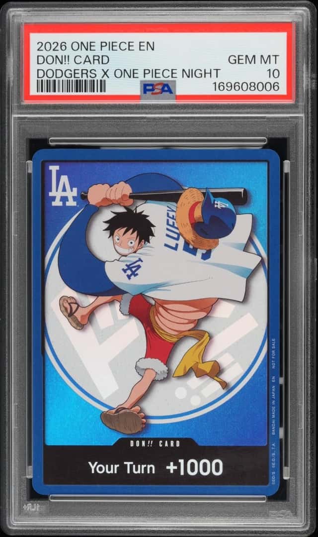 2026 ONE PIECE PROMOS DODGERS X ONE PIECE NIGHT DON!! CARD PSA 10