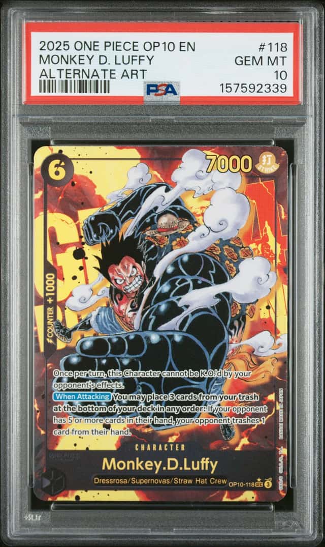 2025 One Piece Royal Blood Alternate Art Monkey D. Luffy #OP10-118