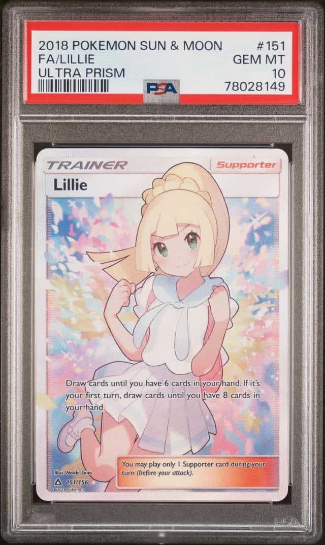 78028149 Lillie 2018 Pokemon Sun & Moon Ultra Prism #151 PSA 10