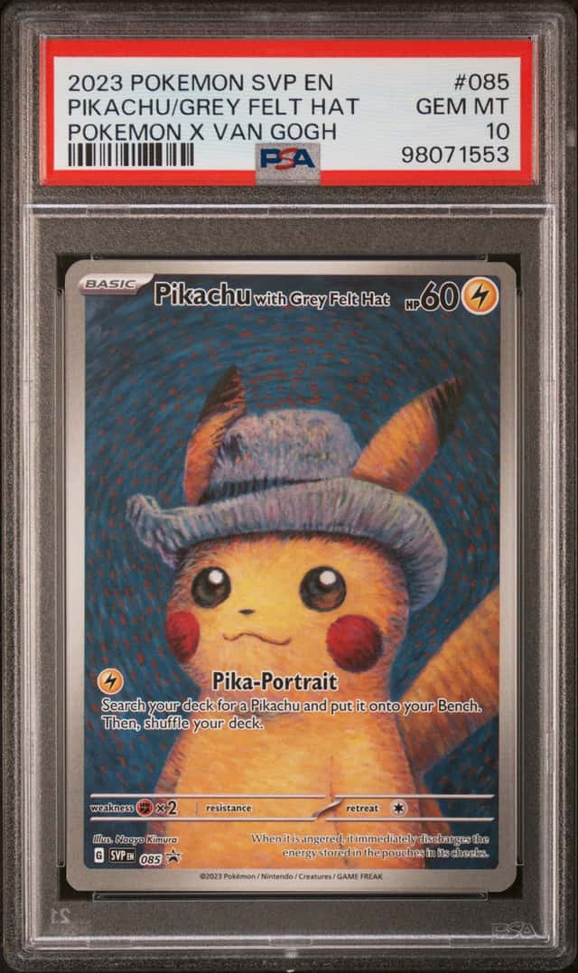 Pikachu/Grey Felt Hat