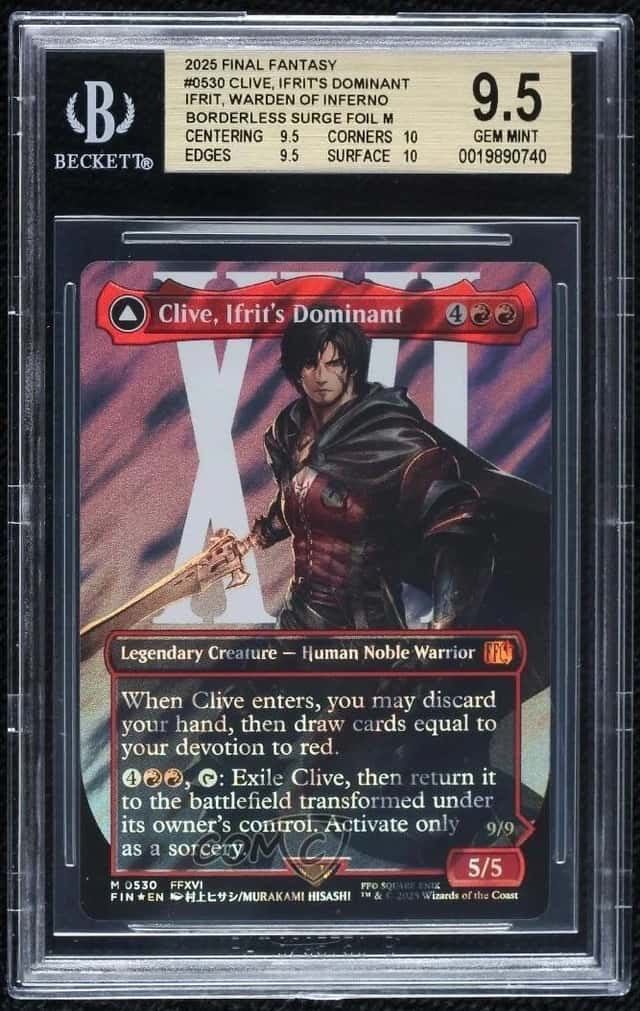 Clive, Ifrit's Dominant // Ifrit, Warden of Inferno BORDERLESS SURGE FOIL M