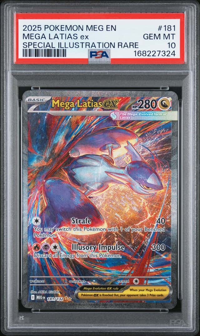 Pokemon 2025 Mega Latias ex 181/132 SIR Mega Evolution GEM MINT PSA 10