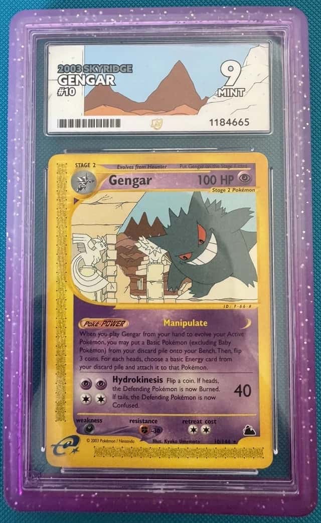 Gengar Skyridge 10/144 Non-Holo Rare ACE 9 Pokémon 2003 