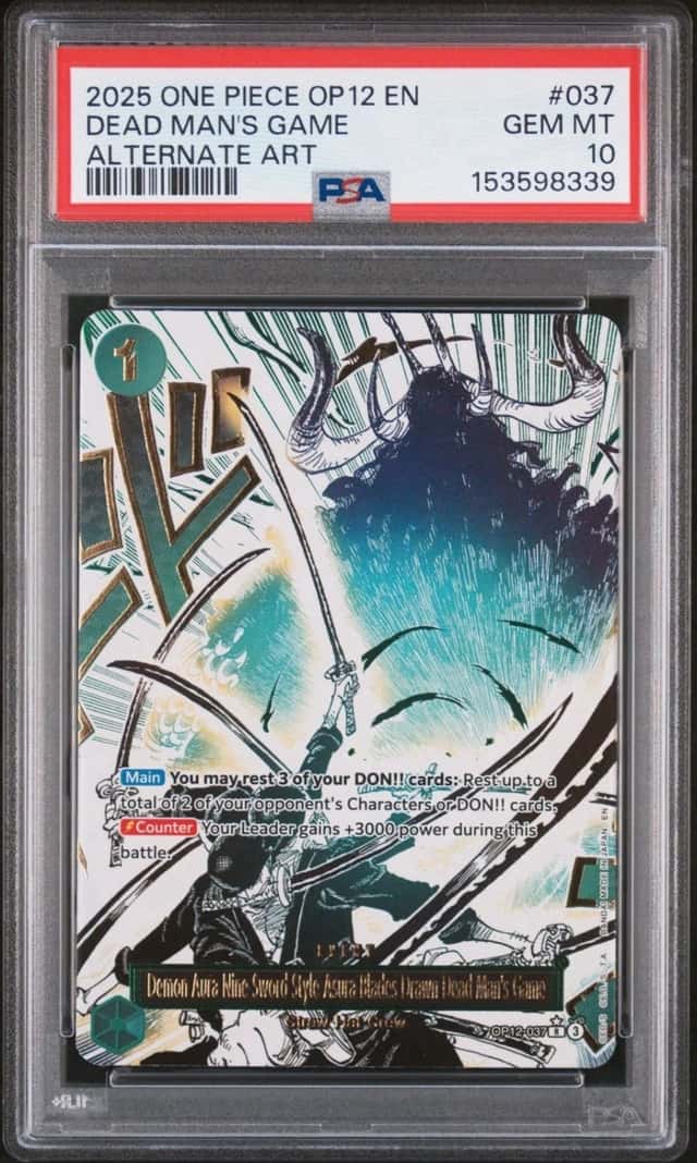 2025 #037 DEMON AURA NINE-SWORD STYLE ASURA BLADES DRAWN DEAD MAN'S GAME PSA 10