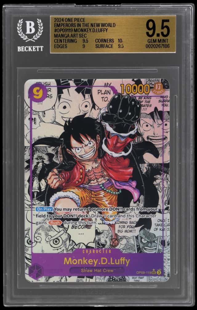2024 One Piece Emperors In the New World Manga Alternate Art Monkey D Luffy #OP09119