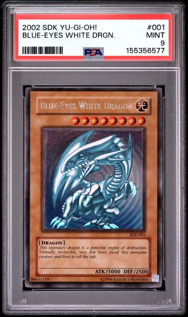 Blue Eyes White Dragon SDK-001 Ultra Rare Unlimited Yugioh PSA 9 *577
