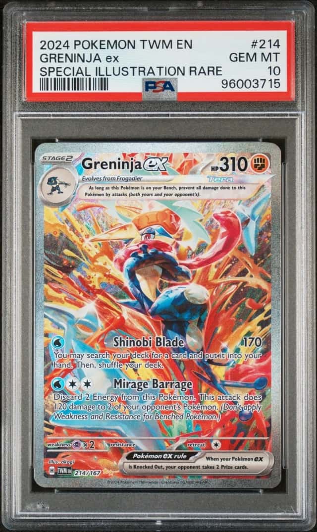 2024 POKEMON TWILIGHT MASQUERADE SPECIAL ILLUSTRATION RARE GRENINJA EX PSA 10
