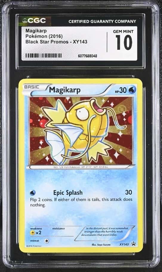Pokémon Magikarp 2016 BSP #XY143 Cosmos Holo CGC 10
