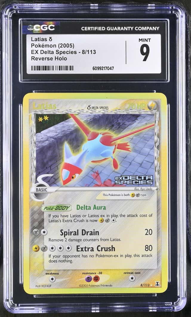 Pokémon Latias δ 2005 EX Delta Species 8/113 Reverse Holo CGC 9
