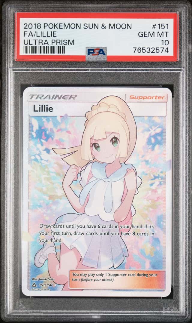 2018 Pokemon Sun & Moon Ultra Prism Lillie #151/156 PSA 10 GEM MINT