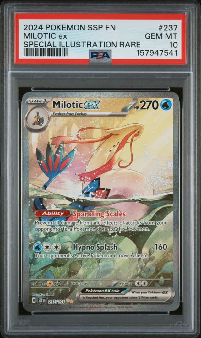 2024 Pokemon Surging Sparks Milotic Ex #237/191 PSA 10 GEM MINT