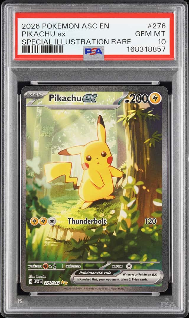 2026 Pokemon Pikachu ex Special Illustration Rare #276/217 PSA 10 GEM MINT
