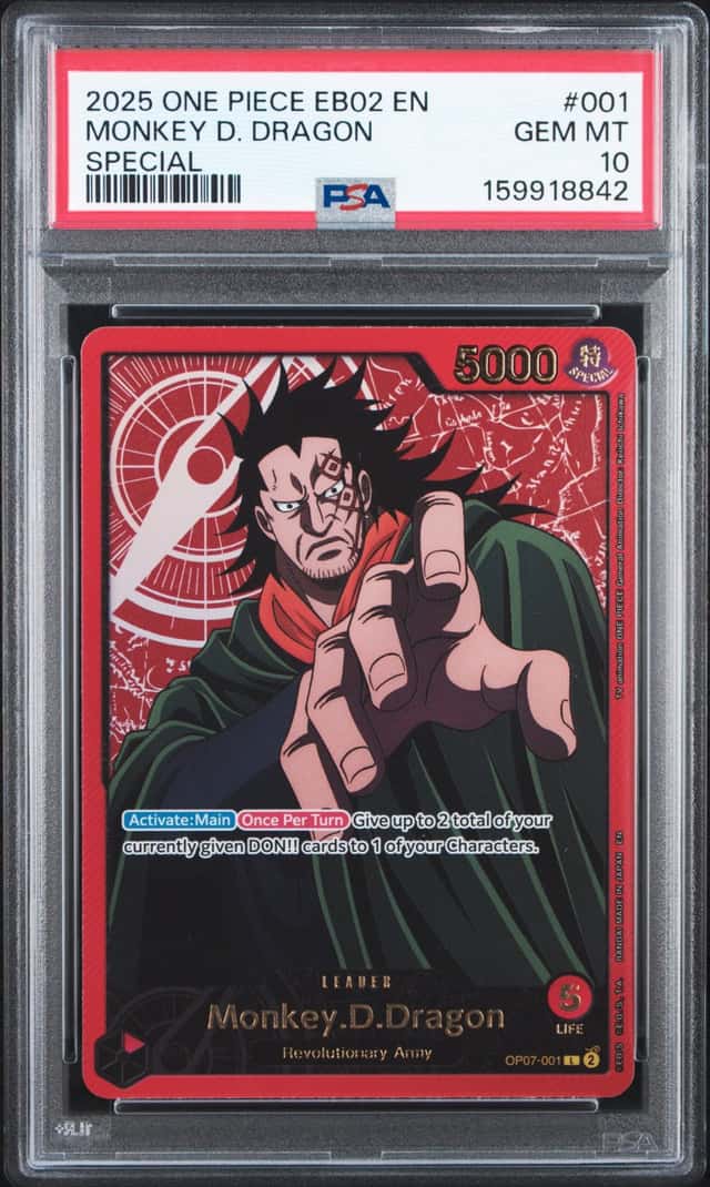 2025 One Piece EB02 EN Special #001 Monkey D Dragon PSA 10 GEM MINT