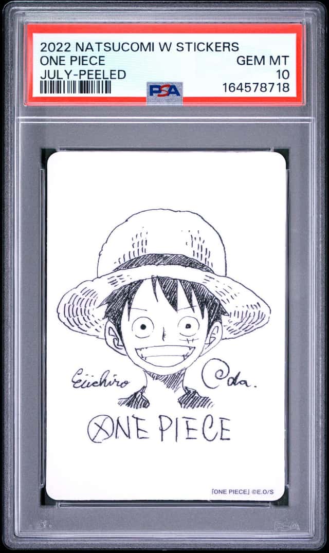 2022 NATSUCOMI SPECIAL W STICKERS JULY-PEELED ONE PIECE PSA 10