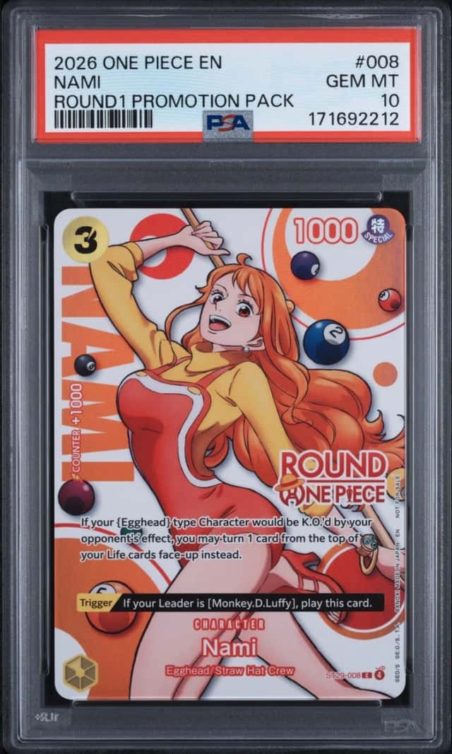 2026 ONE PIECE ROUND1 PROMOTION PACK #008 NAMI PSA 10