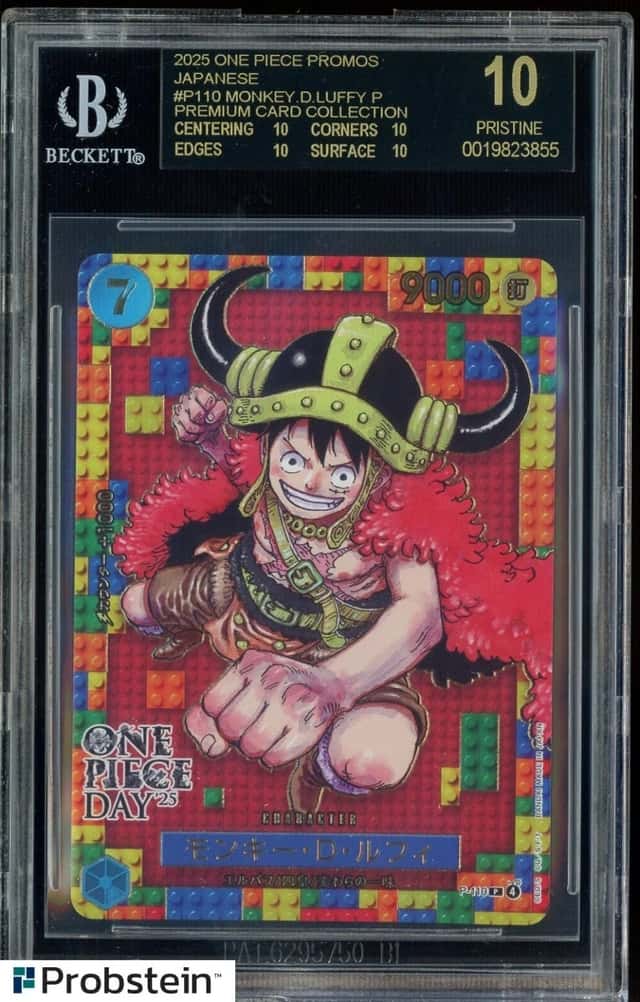 2025 One Piece Promos JPN P110 Monkey D. Luffy Premium Card BGS 10 BLACK LABEL