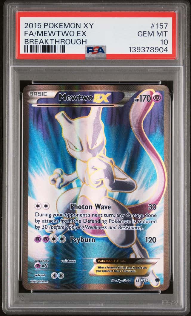 2015 Pokemon XY BREAKthrough Mewtwo #157/162 PSA 10 GEM MINT GEM MINT GEM MINT