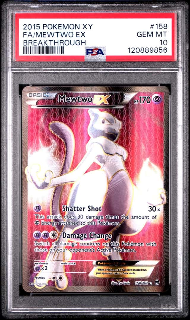 2015 Pokemon XY BREAKthrough Mewtwo #158/162 PSA 10 GEM MINT GEM MINT GEM MINT