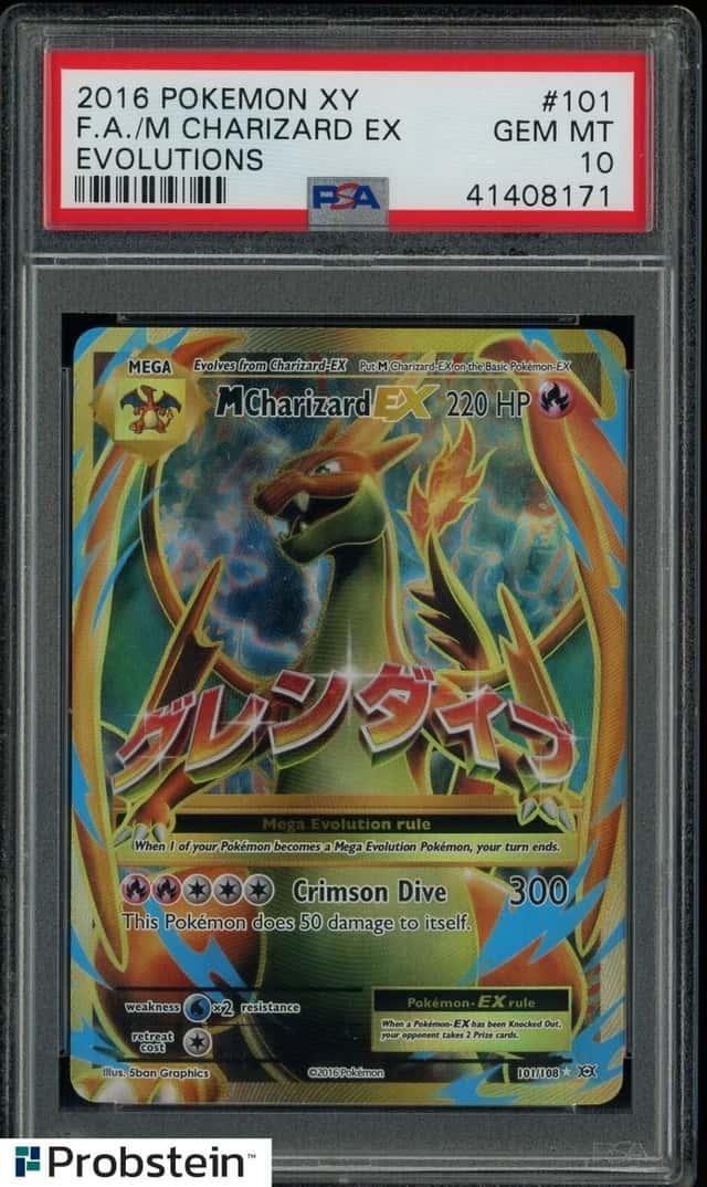 2016 Pokemon XY Evolutions #101 FA M Charizard PSA 10 GEM MINT