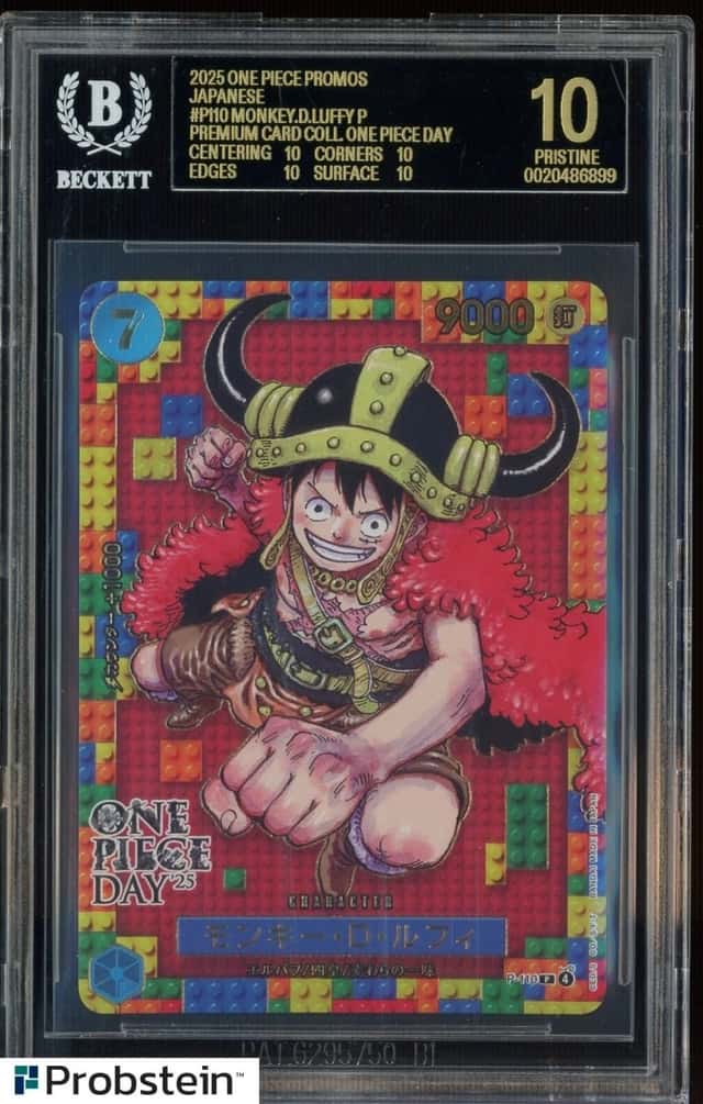 2025 One Piece Promos JPN P110 Monkey D. Luffy Premium Card BGS 10 BLACK LABEL