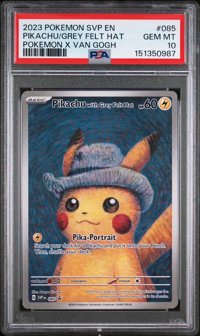 Pikachu/Grey Felt Hat