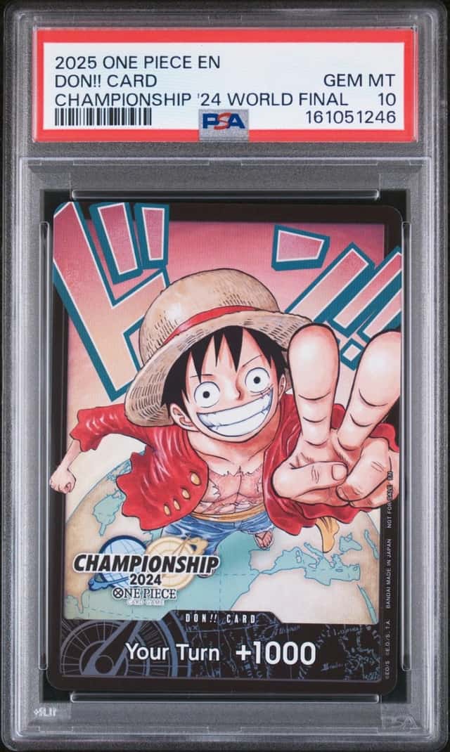 2025 ONE PIECE PROMOS CHAMPIONSHIP 2024 WORLD FINAL DON!! CARD PSA 10