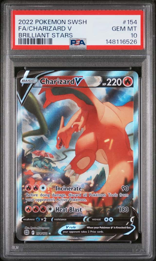 6526 Charizard V 2022 Pokemon Sword & Shield Brilliant Stars #154 PSA 10