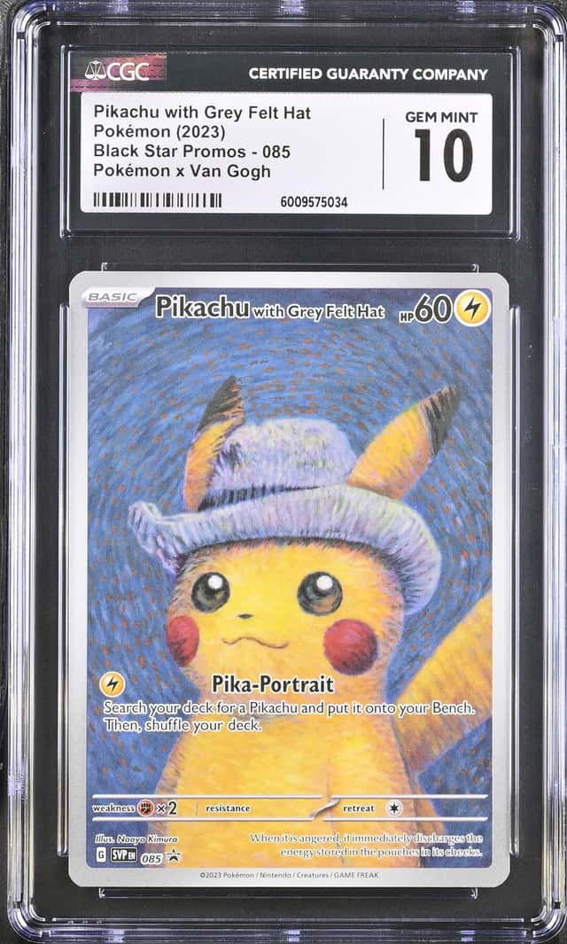 Pikachu/Grey Felt Hat