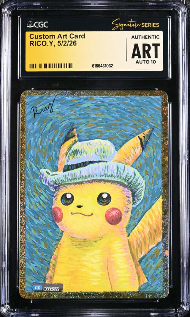 Rico. Y Signed Sketched Pokemon JPN Custom Art Card CGC Authentic AUTO 10