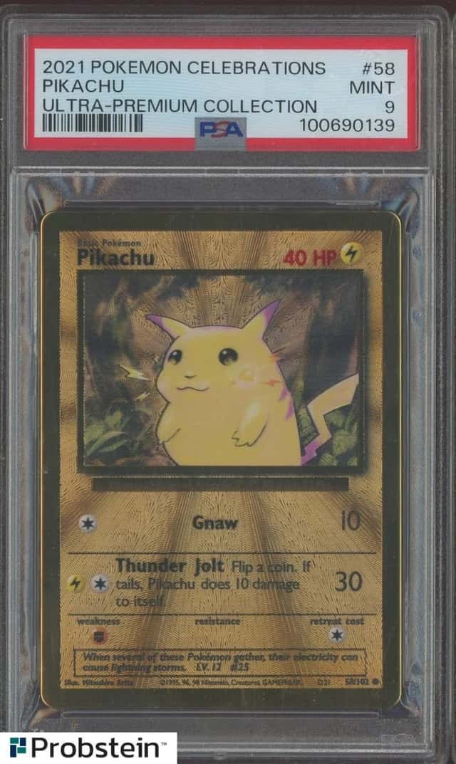 2021 Pokemon Celebrations Ultra-Premium Collection #58 Pikachu PSA 9 MINT