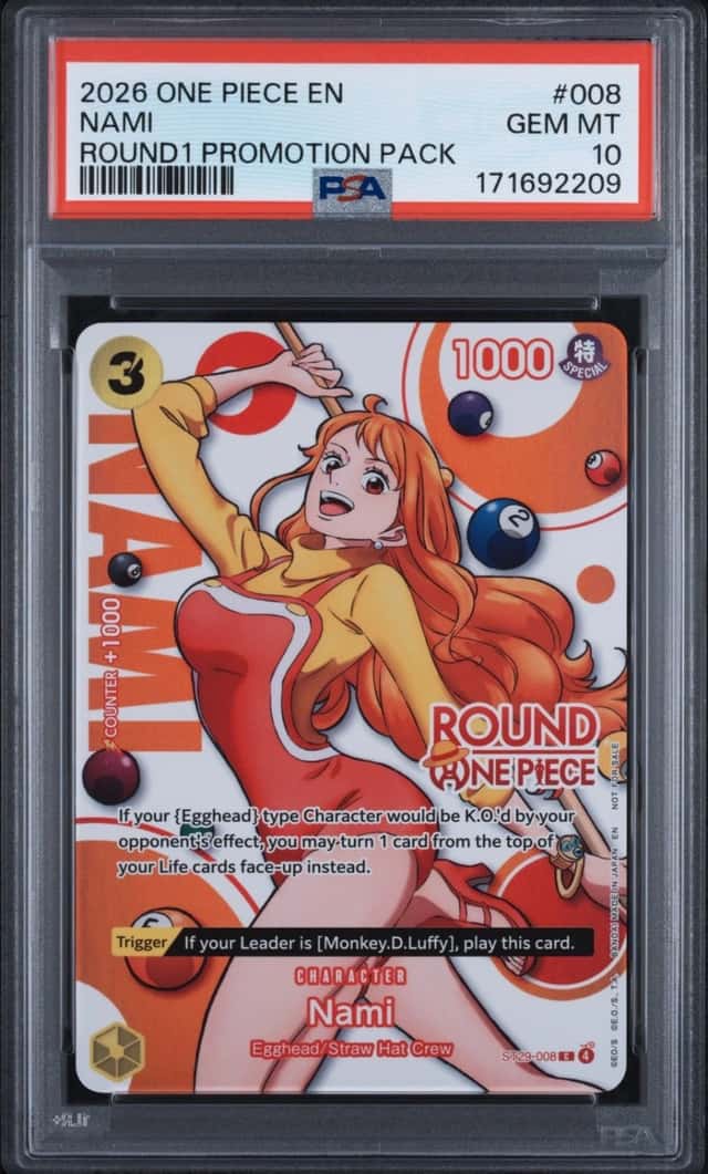 2026 ONE PIECE ROUND1 PROMOTION PACK #008 NAMI PSA 10